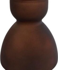Gifts Amsterdam Vaas Diabolo 22 X 21 Cm Glas Matbruin
