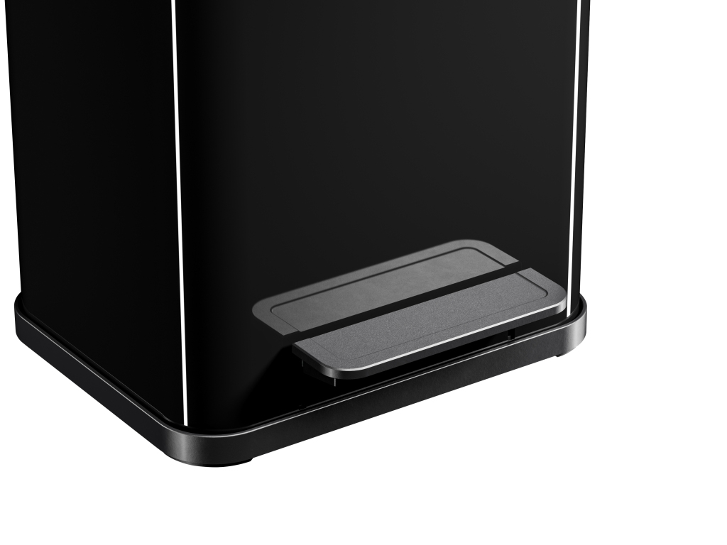 Hailo 0622-260 Öko Duo Plus M Pedaalemmer 2x 9L Zilver/Zwart - Image 3