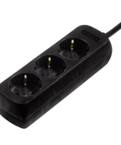 Hama 3-Way Power Strip With Child Safety Feature 5 M Black