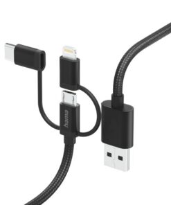 Hama 3in1 Multi-oplaadkabel USB-A - Micro-USB USB-C En Lightning 1