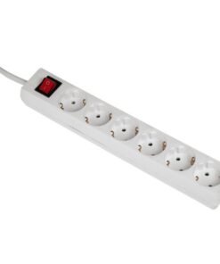 Hama 6-Way Power Strip With Switch And Child Protection 5 M White