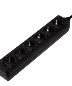 Hama 6 Way Stekkerdoos Zwart