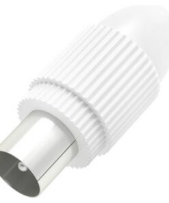 Hama Antennestekker Coax Klembaar Wit