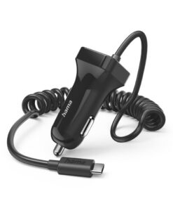 Hama Auto-Oplader met USB C-Aansluiting 12W 100 cm Zwart
