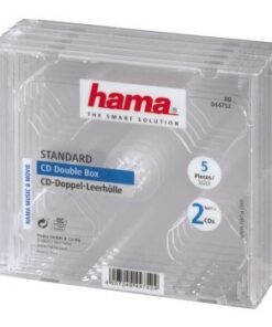 Hama CD Dubbel Box Transpirant 5 Pak