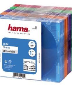 Hama CD Slim Box Gekleurd 25Pak
