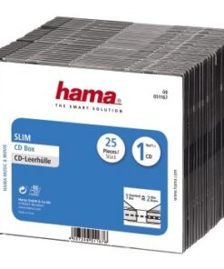 Hama CD Slim Box Zwart 25Pak