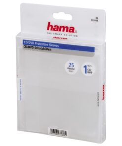Hama CD/DVD Paper Sleeves 25-pack Transparant