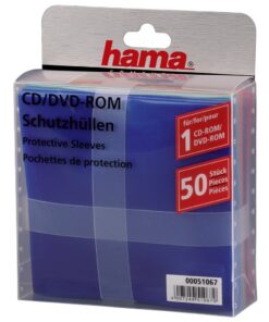 Hama CD/DVD Paper Sleeves 50-pack Multicolor