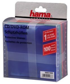 Hama CD/DVD/Blu-Ray PP Sleeves 100-pack Multi Kleur