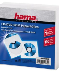 Hama Cd/dvd Protection Sleeves Papier Wit 100 Stuks