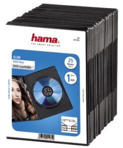 Hama DVD Slim Box Zwart 25Pak