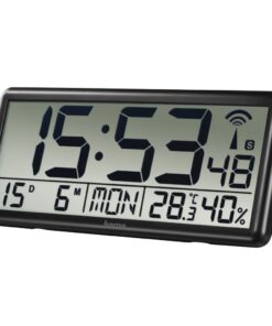 Alternative view of Hama Digitale Radiogestuurde Wandklok Jumbo Zwart