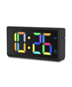 Hama Digitale Wekker Ibiza met Multicolor-Display USB-Oplaadfunctie Zwart