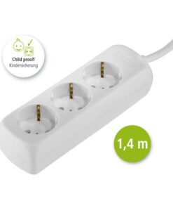 Alternative view of Hama Distribution Panel 3 Sockets Child-proof 1.4 M White