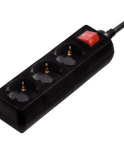 Hama Distribution Panel 3 Sockets With Switch 3 M Black