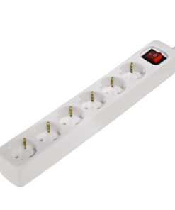 Hama Distribution Panel 6 Sockets With Switch Child-proof 1.4 M White