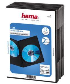 Hama Dvd Slim Box Dubbel Zwart 10 Stuks