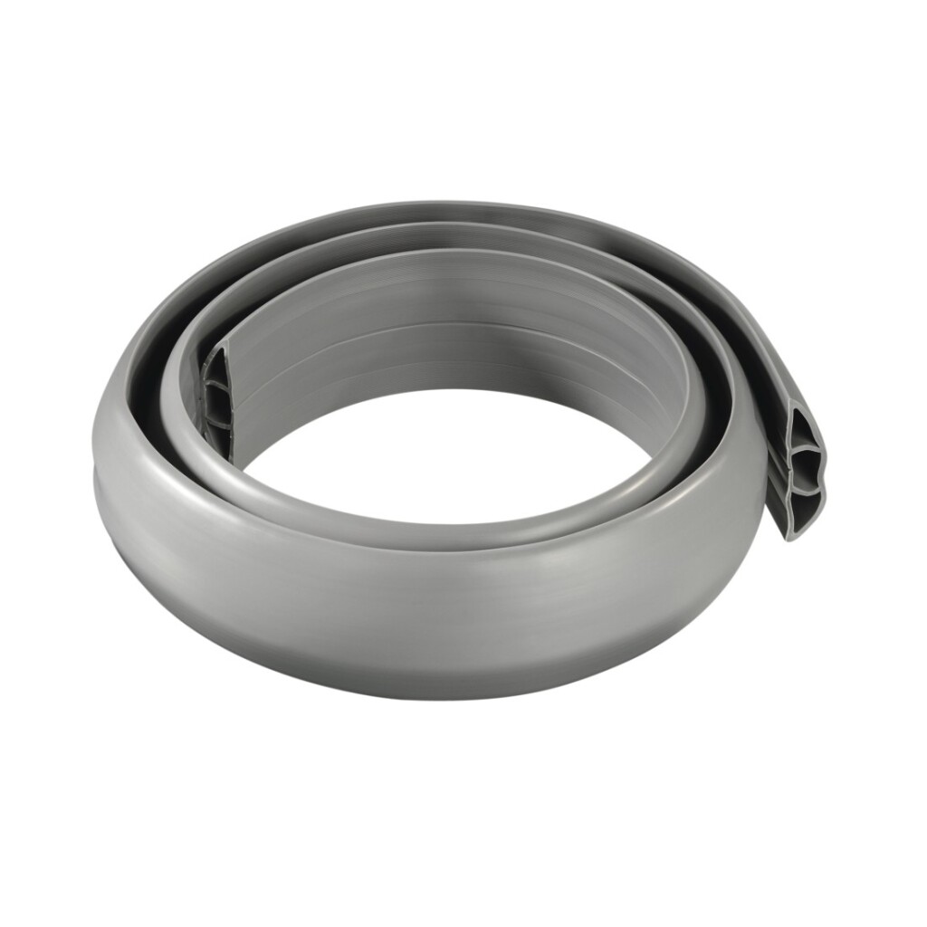 Hama Flexibele Kabelgoot Zelfklevend Halfrond 180x6x1 cm PVC/Grijs - Image 2