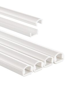 Hama Kabelgoot Zelfklevend Halfrond 100x1.1x1 cm 4 Stuks PVC/Wit