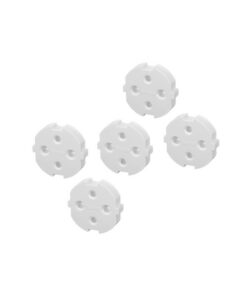 Hama Kinderbeveiligingsinzetstukken Voor Stopcontacten Zonder Lijmen Babyveilig 5 Stuks Wit