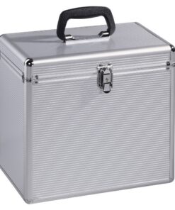 Hama LP-koffer 50 Alu-look Zilver