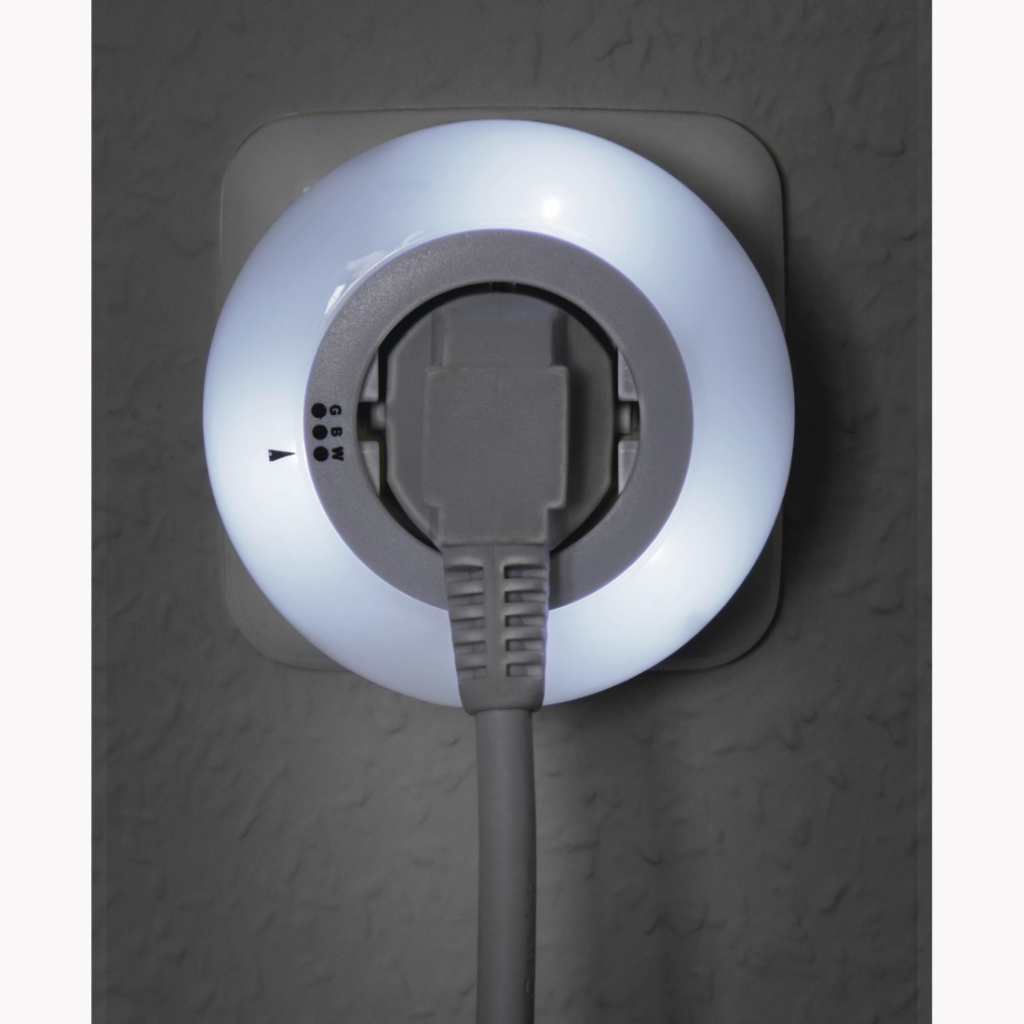 Hama Led-nachtlampje Circle Colour M. Geïntegr. Stopcont. Lichtsensor 3 Kl. - Image 3