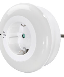 Hama Led-nachtlampje Circle M. Geïntegr. Stopcont. Lichtsensor Aanraakbev.