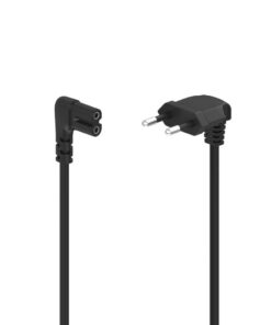 Hama Netsnoer Aan Beide Zijden Haaks Euro-stekker Dubbele Groef/C7 3 M Zw.