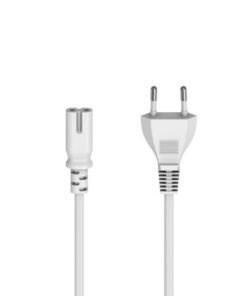 Hama Netsnoer Met Eurostekker 2-pins Stekker Dubbele Groef/C7 5 M Wit