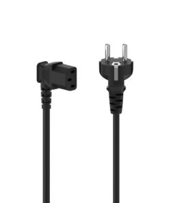 Hama Netsnoer Voor Koude Apparaten 90° Haaks 3-polig Randaarde 5 M Zwart