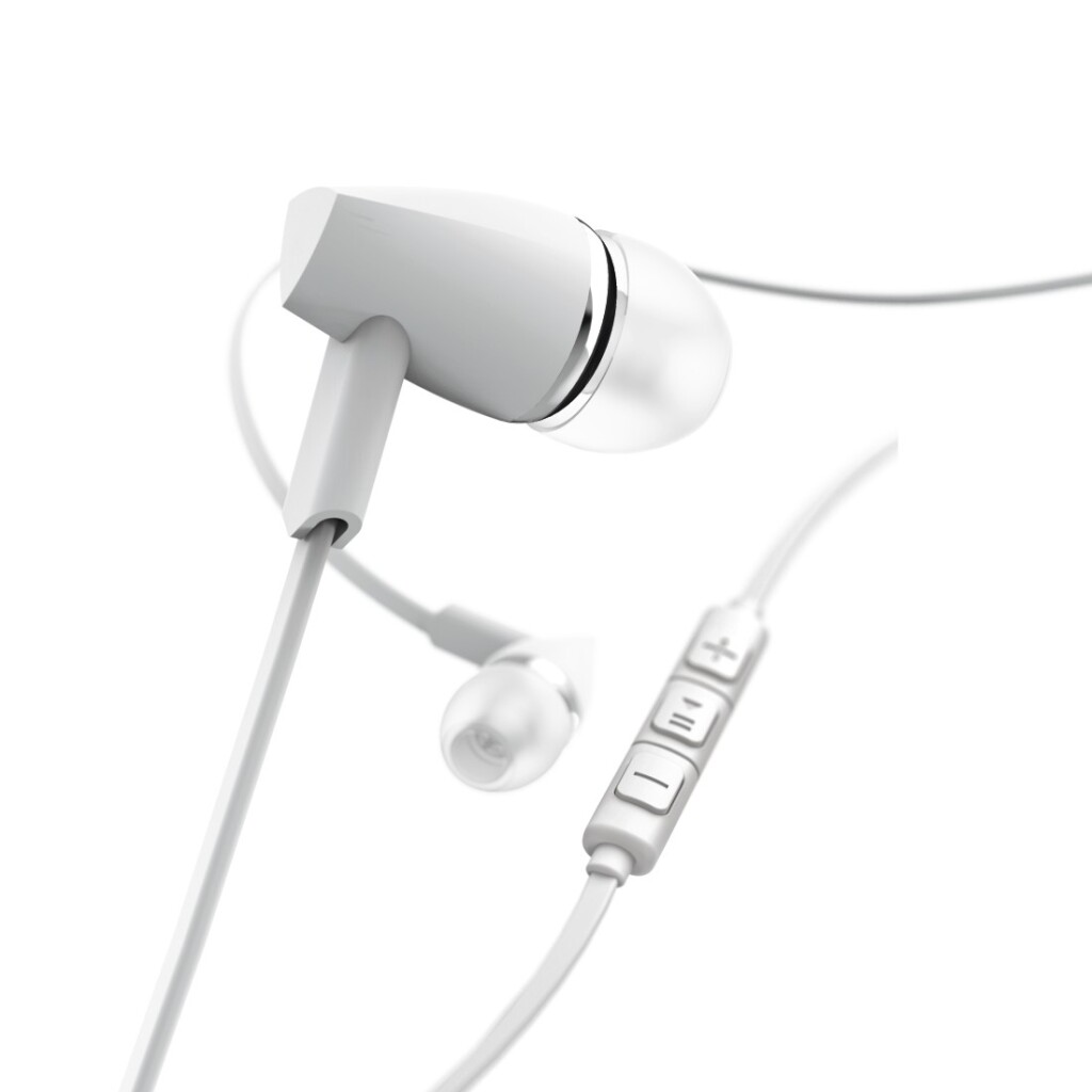 Hama Oordopjes Joy In-ear Microfoon Platte Kabel Wit - Afbeelding 3
