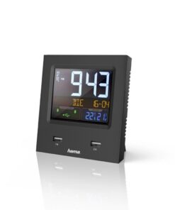 Hama Radiogestuurde Wekker Dual-USB Met Led-kleurendisplay En USB-oplaadfunctie