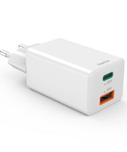 Alternative view of Hama Snellader 1x USB-C PD 1x USB-A QC 45W Wit