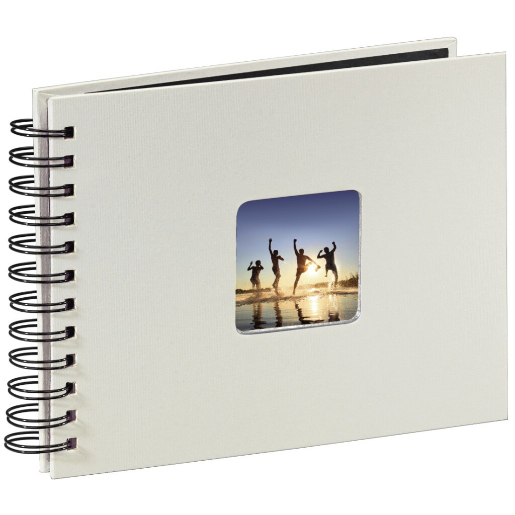 Hama Spiraalalbum Fine Art 24 X 17cm 50 Zwarte Pagina's Krijt - Afbeelding 2