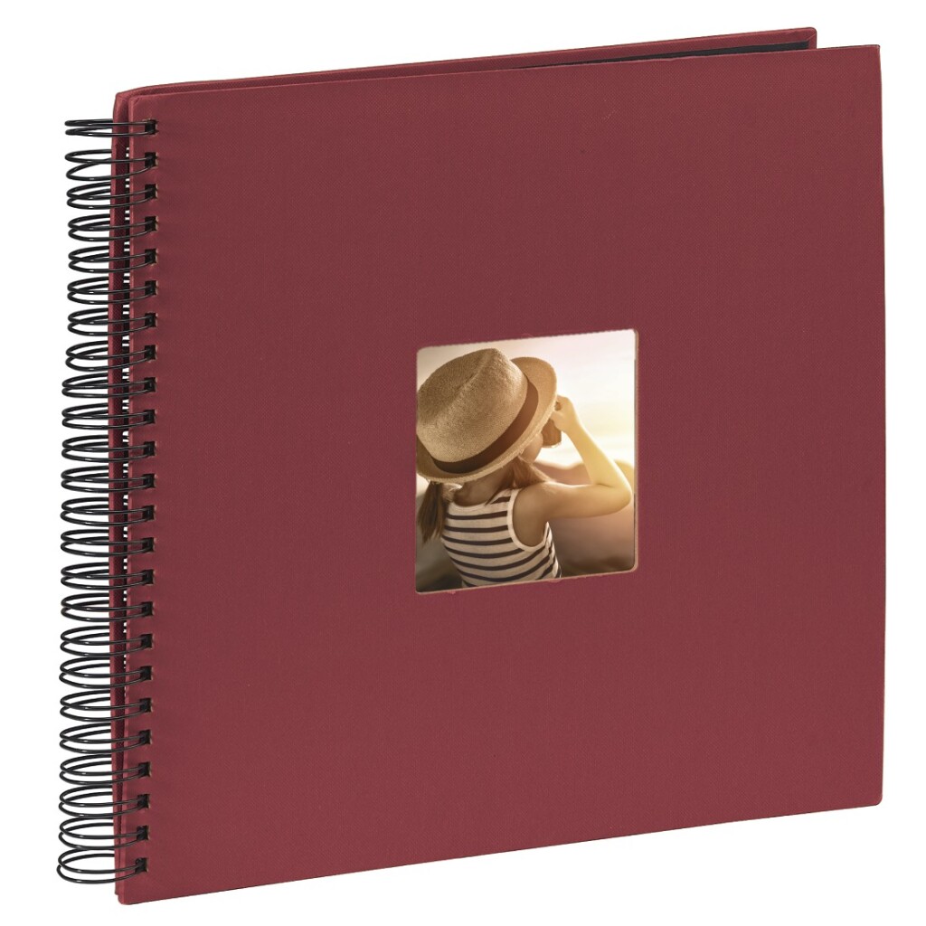 Hama Spiraalalbum Fine Art 36 X 32 Cm 50 Zwarte Pagina's Bordeaux - Afbeelding 2