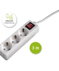 Alternative view of Hama Stekkerdoos 3-voudig Met Schakelaar 3 M Wit