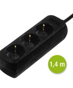 Alternative view of Hama Stekkerdoos 3-voudig Zwart Per 10 Stuks