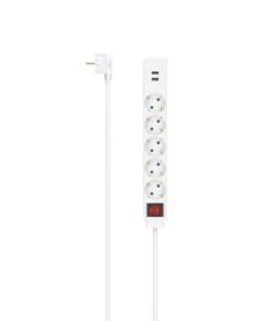 Hama Stekkerdoos 5-voudig USB-A 17W Schakelaar 1