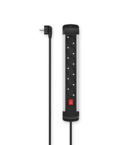 Hama Stekkerdoos 6-Voudig Zwart