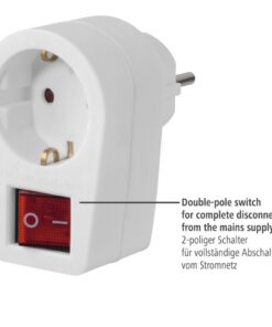 Alternative view of Hama Stopcontactadapter Geaard Stopcontact 2-polige Schakelaar Wit