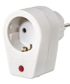 Hama Stopcontactadapter Geaard Stopcontact Overspanningsbeveiliging Wit