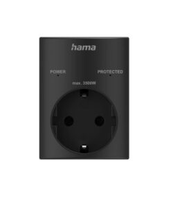 Alternative view of Hama Stopcontactadapter Geaard Stopcontact met Overspanningsbeveiliging Netspanning Zwart