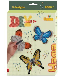 Hama Strijkkralen Midi Vlinders 2000 Stuks