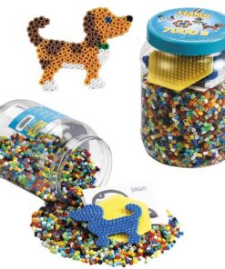 Hama Strijkkralen Multicolor met Hond en Zeshoekplaat 7000 Stuks