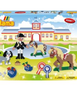 Hama Strijkkralen Paardenrijsschool 4000 Stuks Multicolor/Glitter