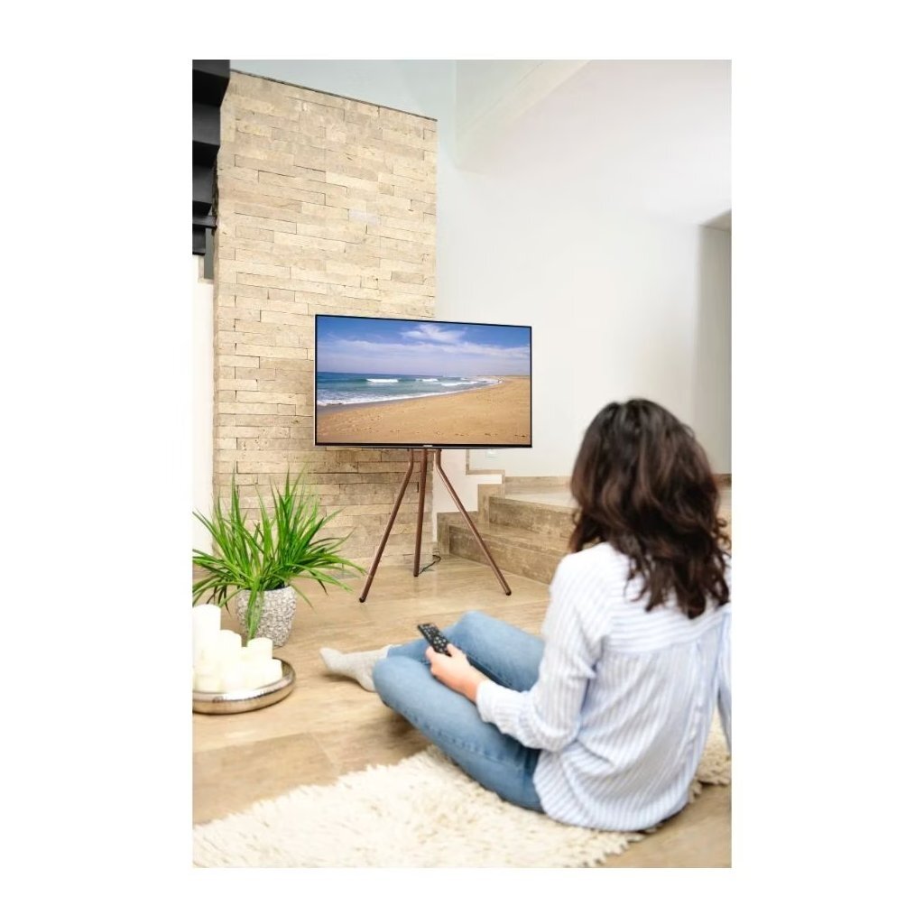 Hama TV-Standaard Hout-Look Schildersezel voor Beeldscherm 94-191 cm Walnoot - Image 2