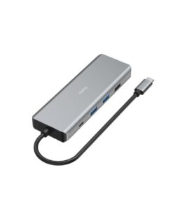 Alternative view of Hama USB C HUB 9-Poorts 2x HDMI USB A USB C LAN Antraciet