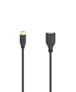 Hama USB-C-OTG-kabel Flexi-Slim USB 2.0 480 Mbit/s Zwart 0