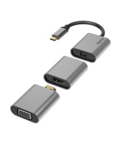 Hama Video-adapter-set 6in1 USB-C Mini-DisplayPort HDMI VGA Aluminium